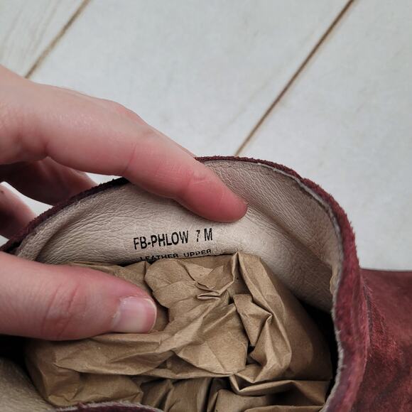 Freebird Burgundy Ankle Boots - Picture 7 of 10
